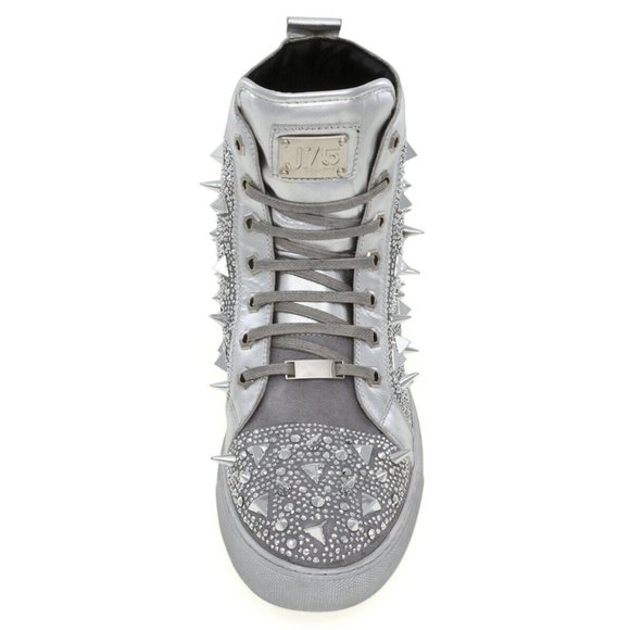 Men's J75 by Jump Zambia Silver Studded Suede NWT - Picture 4 of 4
